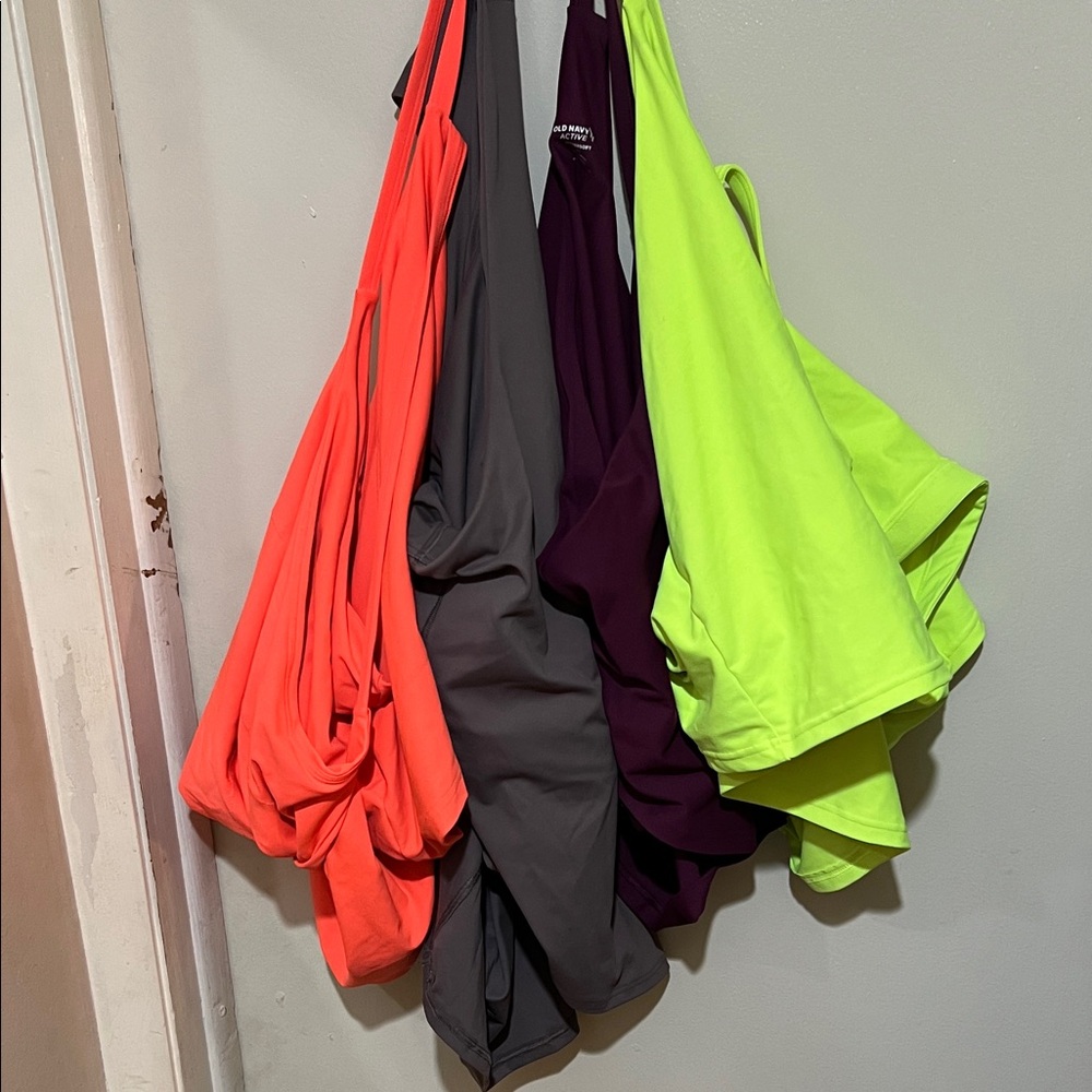 Old Navy Vibrant Athletic Tank Tops